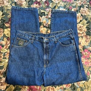 Cinch Men's Green Label High Rise Relaxed Fit
Tapered Leg Jeans - Dark Stonewash